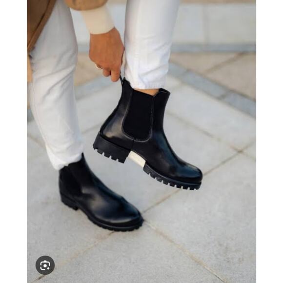 ECCO Modtray Chelsea Boots NEW $225 Black Leather Upper Size 40 (US 9) - Picture 1 of 8